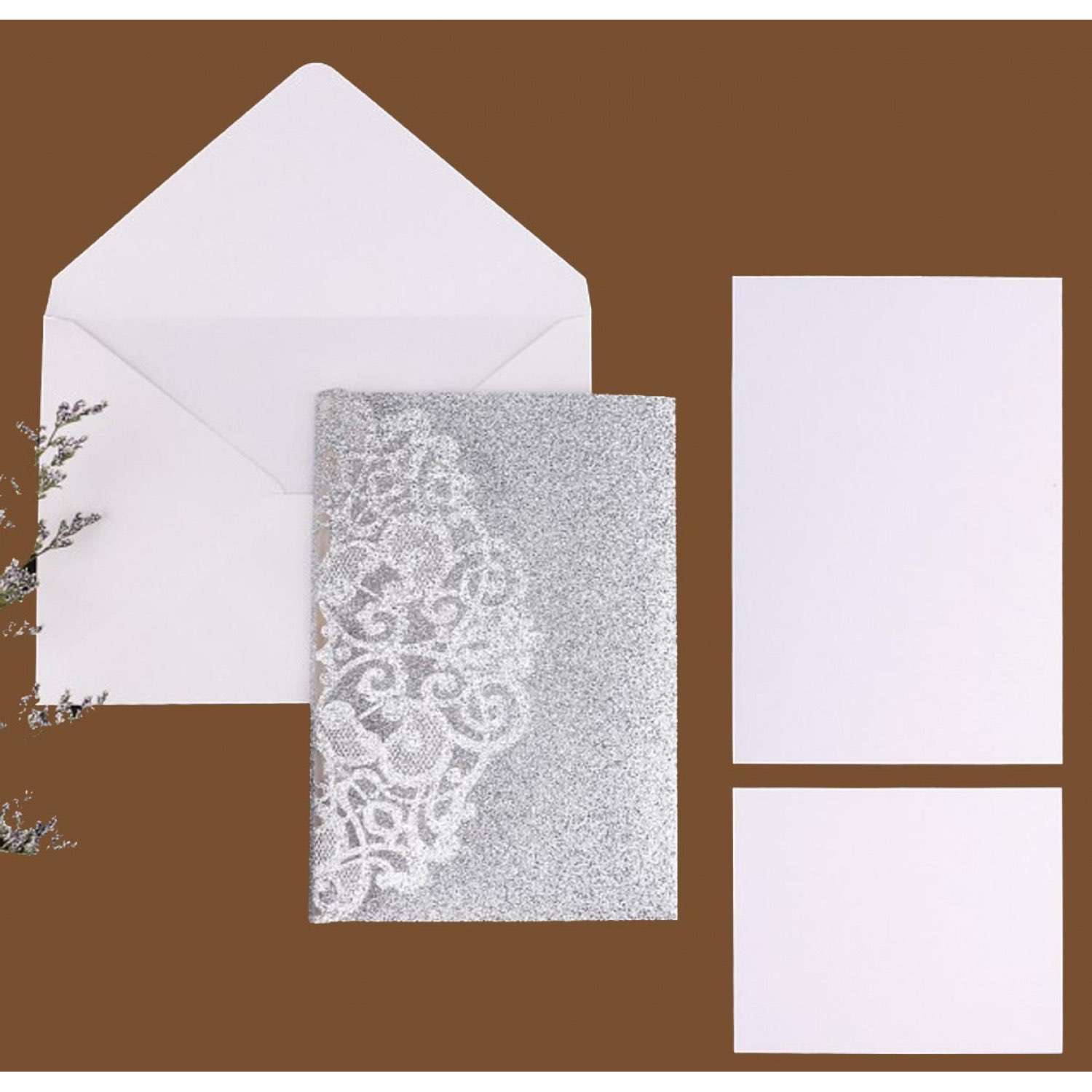 Business  Invitation Card Laser Cut Paper Wedding Invitations